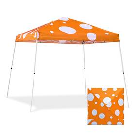E64ept-orgmr-az Eagle Peak 10x10 Slant Leg Pop-up Canopy Tent Easy One Person Setup Instant Outdoor Beac
