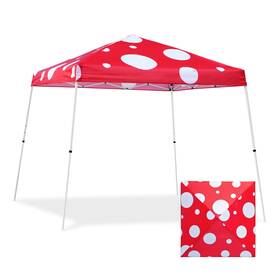 E64ept-redmr-az Eagle Peak 10x10 Slant Leg Pop Up Canopy Tent One Person Setup Red