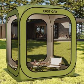 Ql06dg2 East Oak Screen House Tent Pop-up Portable Room Canopy Instant 6 X Ft Green