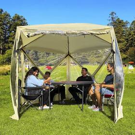 Easygo Product 600310786252 Pentagon Pop Up Bubble Tent Clear 9.6 X Instant Weather Style C