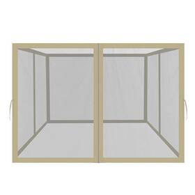 Easylee 736554956592 Gazebo Universal Replacement Mosquito Netting 10x10 4-panel Screen Walls For