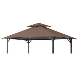 Easylee 736554956653 Grill Gazebo Replacement Canopy Top Roof 5x8 Cover Double Tiered