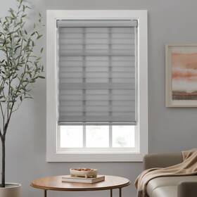 27427303298 Eclipse Zebra Cordless Roller Shades Dual Layer Fabric Window Light