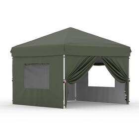 Eliteedge 199108260260 10x10 Pop Up Canopy Tent Outdoor Heavy Duty Commercial Instant Sh