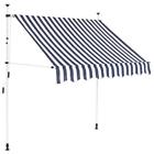 Eqg5848553569574pp Manual Retractable Awning Blue And White Stripes