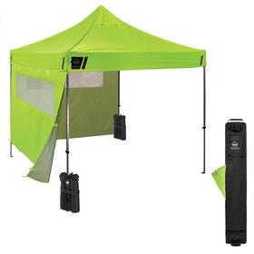 6052 Ergodyne 720476129837 Shax Heavy-duty Pop-up Canopy Tent Kit With Mesh Windows 10ft X