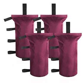 Esingmill 767311493944 Canopy Weight Bags For Pop Up Tent Gazebo 4pcs Leg Weights S 6x19in Wine Red