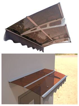 Xd34 Etsg 699922571967 Window Door Awnings Canopy W59 Inch Protector Cover For Masonry Concrete Wall
