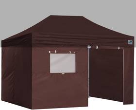 10x15-br Eurmax Usa Full Zippered Walls For 10x15 Easy Pop Up Canopy Tent 4
