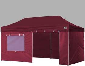 10x20-bd Eurmax Usa Full Zippered Walls For 10x20 Easy Pop Up Canopy Tent Burgundy