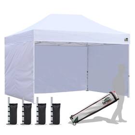 Basiccanopy12 Eurmax 8x12 Pop Up Canopy Tent 4 Side Walls