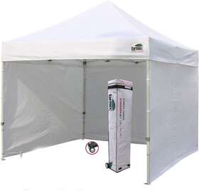 Permium1010canopy Eurmax Usa Premium 10ftx10ft Ez Pop-up Canopy Tent With Removable Sidewalls