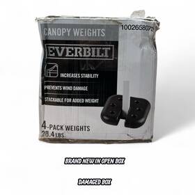 Everbilt 972228200057 Canopy Pop-up Tent Weight Plates 4-piece Heavy Duty Outdoor Anchors