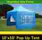 F10skblu Delta Canopies 10x10 Pop Up Canopy Party Tent Sky Blue F Model Upgraded Frame 763684644105