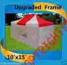 F15redwht Delta Canopies 10x15 Pop Up Canopy Party Tent Ez Red White F Model Upgraded Frame