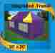 F20-prplyel Delta Canopies 10x20 Pop Up Canopy Party Tent Purple Yellow F Model Upgraded Frame 763684649001