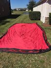 F20redflm Delta Canopies 10x20 Pop Up Canopy Party Tent Ez Red Flame Used Top Only