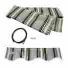 Fab10x8mstrgr58 Aleko Fabric Replacement For 10x8 Ft Retractable Awning Multistripe Green Color 013964850413