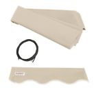 Fab13x10ivory29 Aleko Fabric Replacement For Ft Retractable Awning Ivory 013964717259