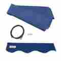 Fab13x8blue30 Aleko Fabric Replacement For 13x8 Ft Retractable Awning Blue Color 013964850567