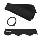 Fab16x10bk81 Unassigned Aleko Fabric Replacement For Ft Retractable Awning 655222803856