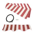 Fab20x10redwhstr Unassigned Aleko Fabric Replacement 013964950205