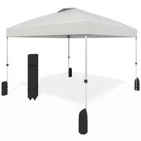 Fma58zp001bs1010 Favofamilie 10x10 Pop Up Canopy - Instant Setup Beach Tent With Wheeled Carry Bag 8 Sand