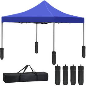 420d Fdw 195030041878 Pop Up Canopy Tent 10x10 Oxford Waterproof Silver Coating