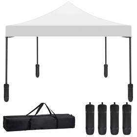 420d Fdw 195030049713 10x10 Pop Up Canopy Oxford Tent Waterproof Silver Coating
