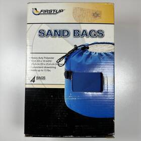 First-up 727001121533 Canopy Weights Gazebo Tent Sand Bags 4 10 X In Blue Nib