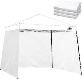 Flagly 744110829150 Slant Leg Canopy Sidewall - 3 Pack 300d Waterproof Attachable Tent Wall For 10x1