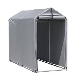 Flamaker 977298782441 Storage Shed 6ft X 3ft Metal Frame Outdoor Waterproof Carport Shelter With Roll