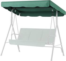 1.32m Flexzion 810651037535 Replacement Canopy For Outdoor Swing - 75 Inch X 52 / 1.90m 2 Seat