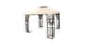 Flexzion Replacement Outdoor Garden Oasis Gazebo Canopy 12 X Ivory In Polyester 814870021276