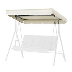 Flexzion Swg Cvr 77in Wht Replacement Canopy For Outdoor Swing - 77 Inch X 43 2 White