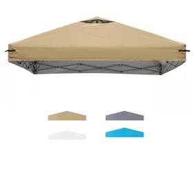 Fr-hslt-pup2.5x2.5-c-be-fba-3 Flouree 8x8 Canopy Top Cover With Air Vents For Ez Up Pop Gazebo Tent