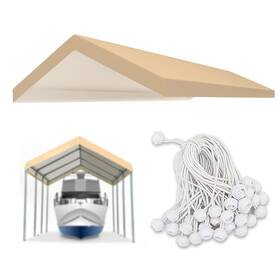 Fre00 Foraleben Carport Replacement Canopy Cover For 10 X 20 Ft Car Tent Top Garage Shelter Co