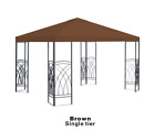 G245-brw Strong Camel Canopy Replacement Top Patio Pavilion Gazebo 0008568812684