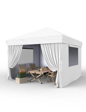 Gaomon 198290634804 10ftx10ft Pop Up Canopy Tent With 4pcs Sidewalls Portable Instant Commercial C