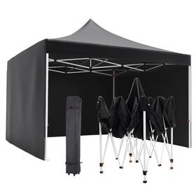 Hjs-1115-canopy-black Gaomon Pop-up Waterproof Windproof And Uv-proof Gazebo Instant Portable Tent 10ftx10ft