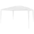 296397 Garden Gazebo 10footx10foot Canopy Sun Shade Party Tent Steel Canopies Blue White