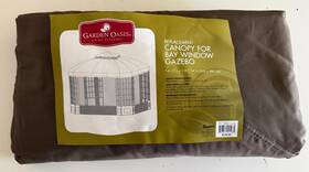 Garden Oasis 846822001975 Replacement Canopy For Bay Window Gazebo