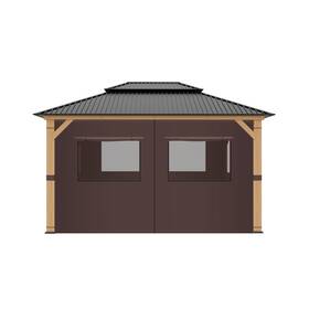 Garden Sunny 760518521885 Gazebo Curtains 10ftx12ft Universal Replacement Privacy With Mo