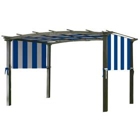 Garden Winds 717964065081 Universal Pergola Replacement Canopy - Standard 350 Cabana Blue