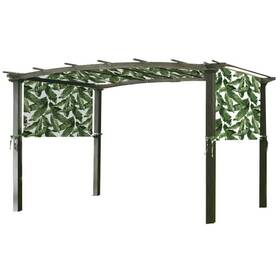 Garden Winds 717964065142 Universal Replacement Canopy Top Cover In Palm For Metal Pergola