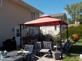 Garden Winds 717964715313 Outdoor Gazebo / Canopy Replacement Top For Target Veranda Nib Beige With Riplock