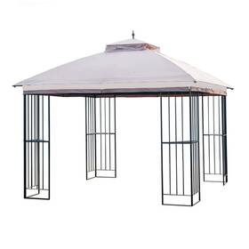 Lcm1309b-rs Garden Winds Canopy Top Cover For The Gt Steel Finial Gazebo - Riplock 350