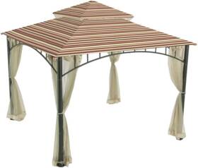 Lcm432stcan Garden Winds Replacement Canopy Top Cover For The Madaga Gazebo - Stripe Canyon