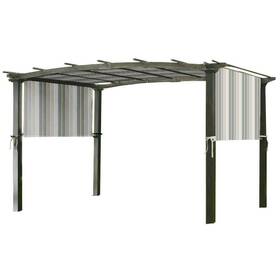 Lcm490ststo Garden Winds Replacement Canopy Top Coverfor Metal Pergola Frame In Stripe Stone