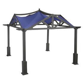 Lcm525tnrev-rs Garden Winds Canopy Top Cover For Treasures 10x10 Gazebo - Riplock 350 True Navy